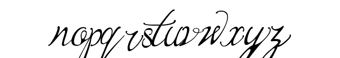 Bernadine Script Italic Font LOWERCASE