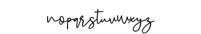 Bersambung Font LOWERCASE