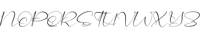 Berthalia Donatha Italic Font UPPERCASE