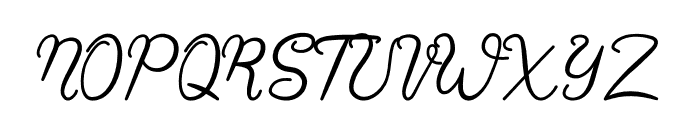 Berthan Font UPPERCASE