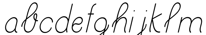 Bertica Italic Font LOWERCASE