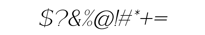 Bervina-Italic Font OTHER CHARS