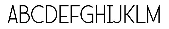 Besant Light Font LOWERCASE