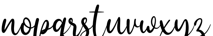 Beside Script Font LOWERCASE