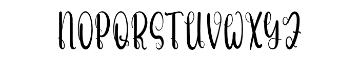 Beside You Font UPPERCASE