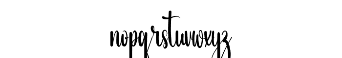 Beside You Font LOWERCASE