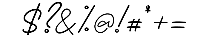 Bessita Handwriting  Font OTHER CHARS