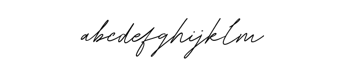 Bestfriend Signature Font LOWERCASE