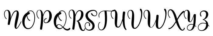 Besthan Script Font UPPERCASE