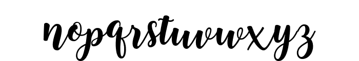 Besthan Script Font LOWERCASE