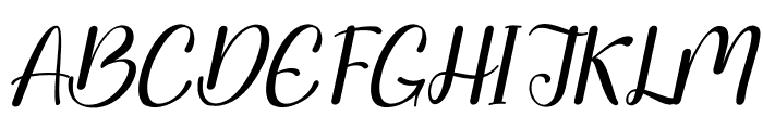 Besthie Italic Font UPPERCASE