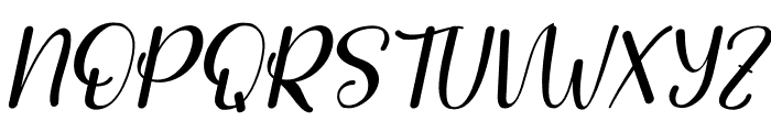 Besthie Italic Font UPPERCASE