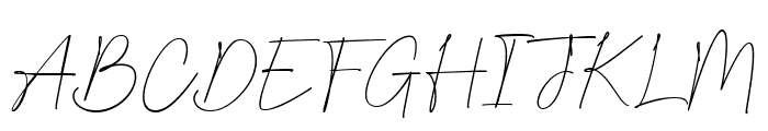 Besthiny Signature Font UPPERCASE