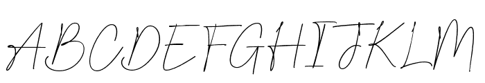 BesthinySignature Font UPPERCASE