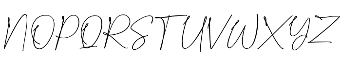 BesthinySignature Font UPPERCASE