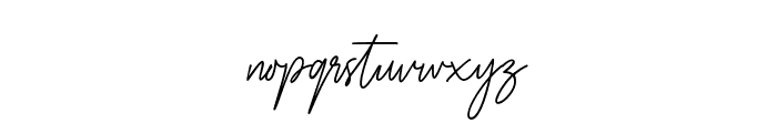 BesthinySignature Font LOWERCASE