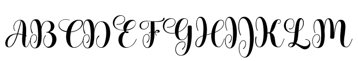 Bestie Script Font UPPERCASE