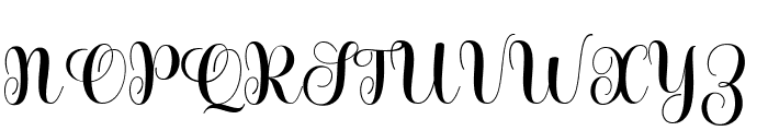 Bestie Script Font UPPERCASE