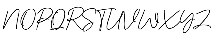 Bestina Signature Font UPPERCASE