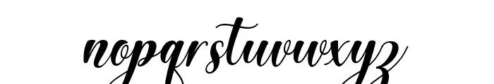 BestinaScript-Regular Font LOWERCASE
