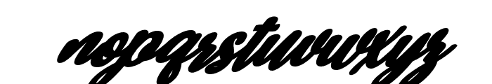 Bestop Glistening Bold Slant 36 Font LOWERCASE