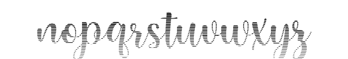 Bestop Glistening Hatching Font LOWERCASE
