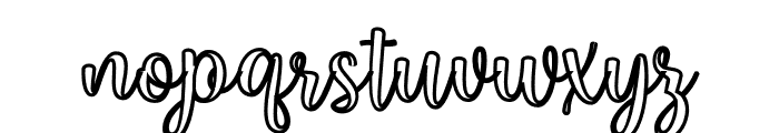 BestopGlisteningOutline Font LOWERCASE