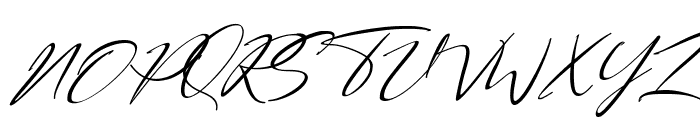 Bestowens Family Thin Italic Font UPPERCASE