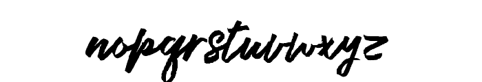 BestrongBrushFont-Regular Font LOWERCASE