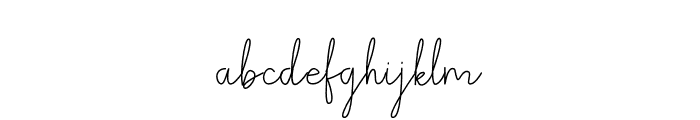 Bethani_signature Font LOWERCASE