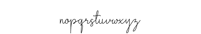 Bethani_signature Font LOWERCASE