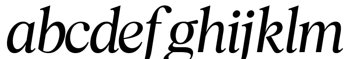 Bethany Elingston Italic Font LOWERCASE