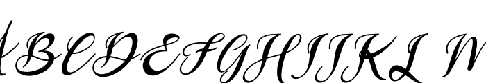 Bethavera Italic Font UPPERCASE