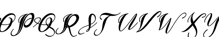 Bethavera Italic Font UPPERCASE