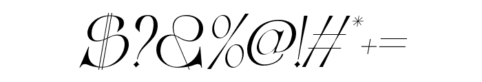 Betro Vogue Italic Font OTHER CHARS