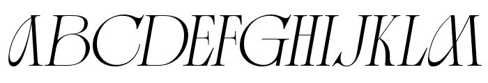 Betro Vogue Italic Font UPPERCASE