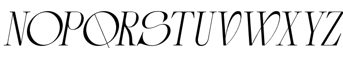 Betro Vogue Italic Font UPPERCASE