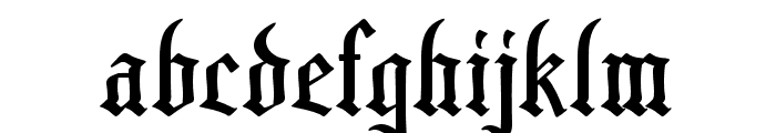Bettackerll Regular Font LOWERCASE