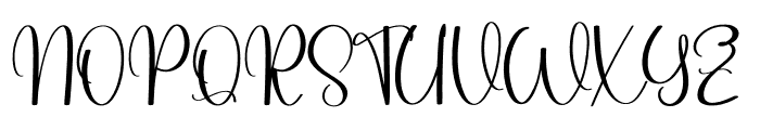 Better Samantha Font UPPERCASE