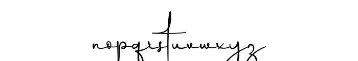 Better Signature Font LOWERCASE