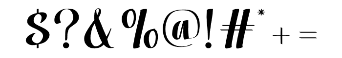 Better Sunrise Font OTHER CHARS