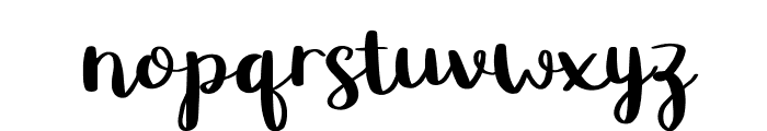 Betty Rose Font LOWERCASE