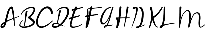 Bettyna Italic Font UPPERCASE