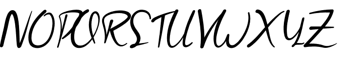 Bettyna Italic Font UPPERCASE