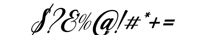 BeutyGolden-Italic Font OTHER CHARS