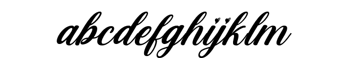 BeutyGolden-Italic Font LOWERCASE