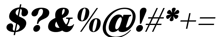 Bevenida-BlackItalic Font OTHER CHARS