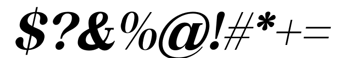 Bevenida Bold Italic Font OTHER CHARS