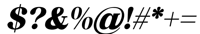 Bevenida Extra Bold Italic Font OTHER CHARS
