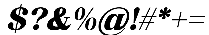 Bevenida-ExtraBoldItalic Font OTHER CHARS